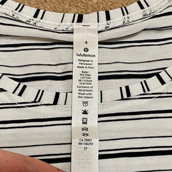 Lululemon Striped Emerald Long Sleeve - Picture 3 of 9